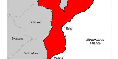 Χάρτης της Μοζαμβίκης, της ελονοσίας