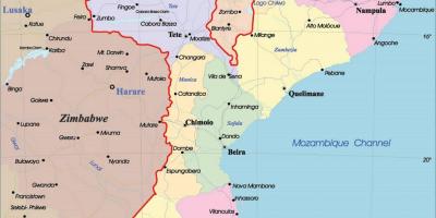 Μοζαμβίκη πολιτικό χάρτη